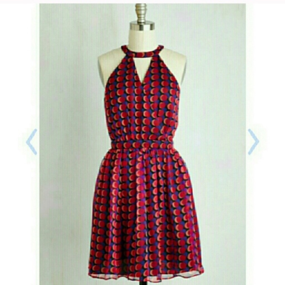 Modcloth A-line Magenta Party Dress